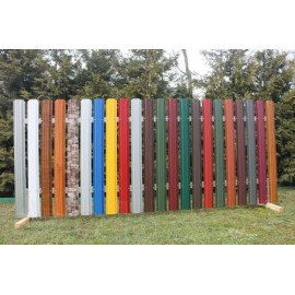 Штакетный металлический забор